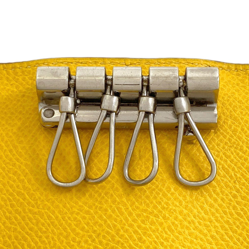 Hermes Sellier Etui Cles 4 Silver Key Case Epsom Key Holder — view 5