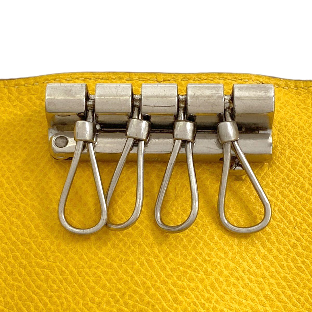 Hermes Sellier Etui Cles 4 Silver Key Case Epsom Key Holder — view 5
