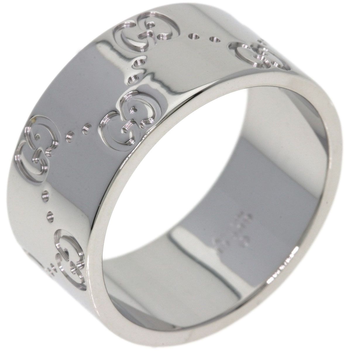 Gucci Icon Wide Ring 18k White Gold — view 2