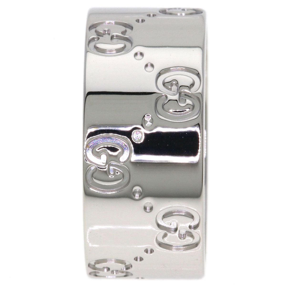 Gucci Icon Wide Ring 18k White Gold — view 3