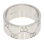 Gucci Icon Wide Ring 18k White Gold — view 4