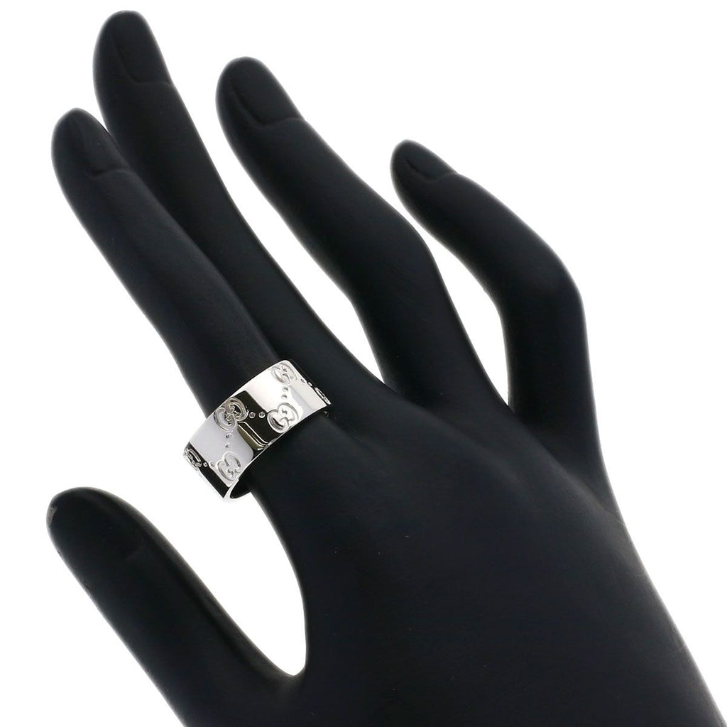 Gucci Icon Wide Ring 18k White Gold — view 6
