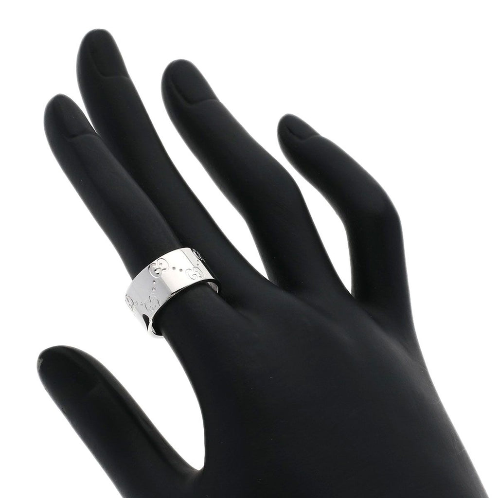 Gucci Icon Wide Ring 18k White Gold — view 6