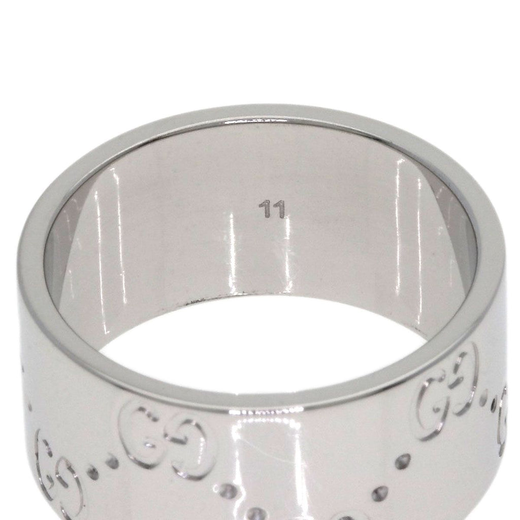 Gucci Icon Wide Ring 18k White Gold — view 5