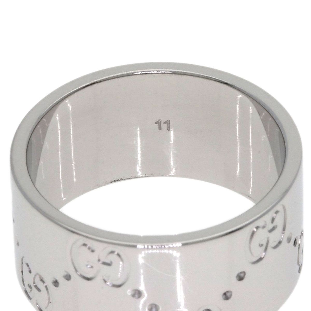 Gucci Icon Wide Ring 18k White Gold — view 5