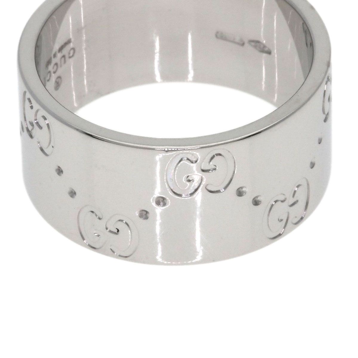 Gucci Icon Wide Ring 18k White Gold — view 7