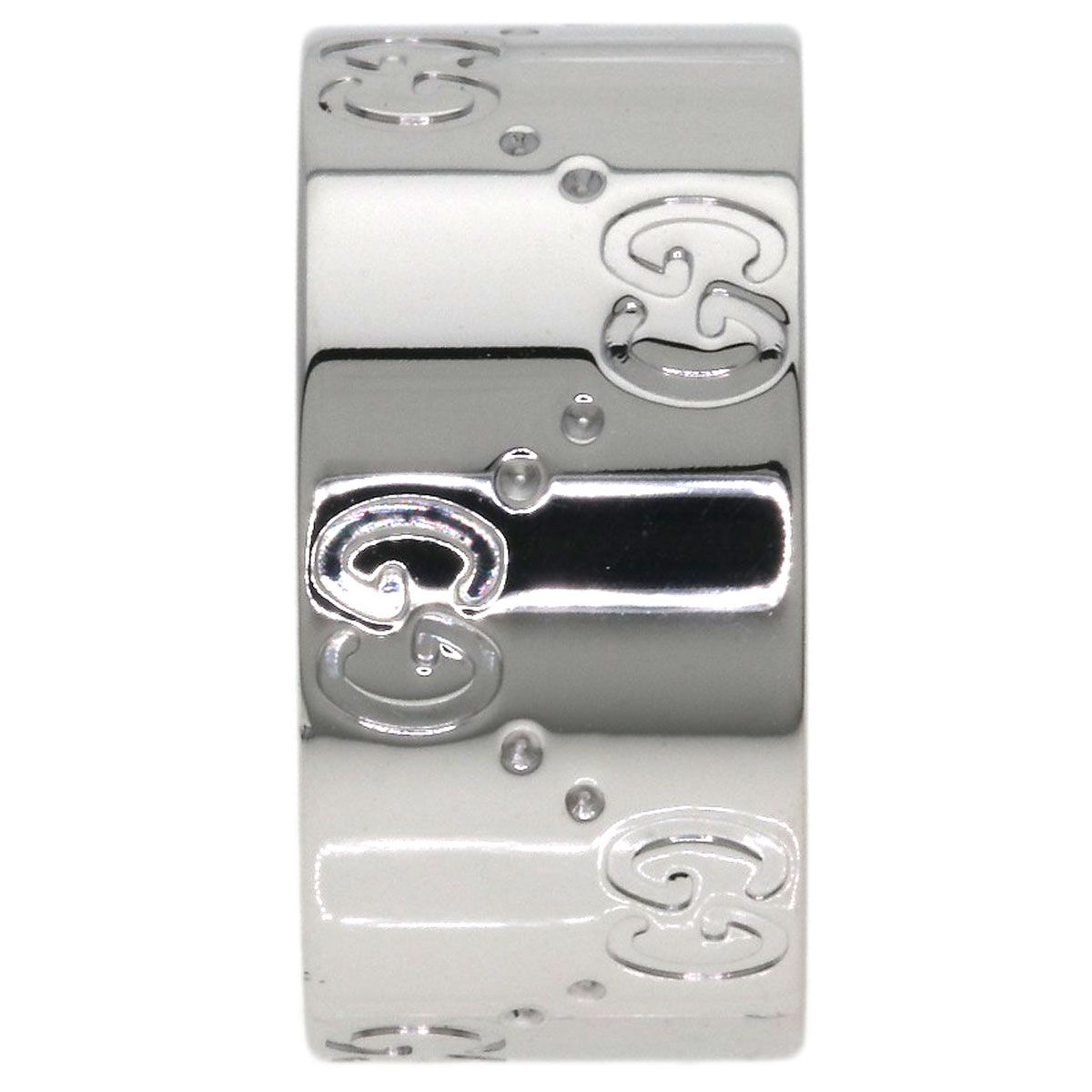 Gucci Icon Wide Ring 18k White Gold — view 3