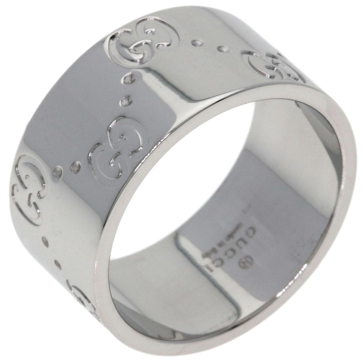 Gucci Icon Wide Ring 18k White Gold — view 2