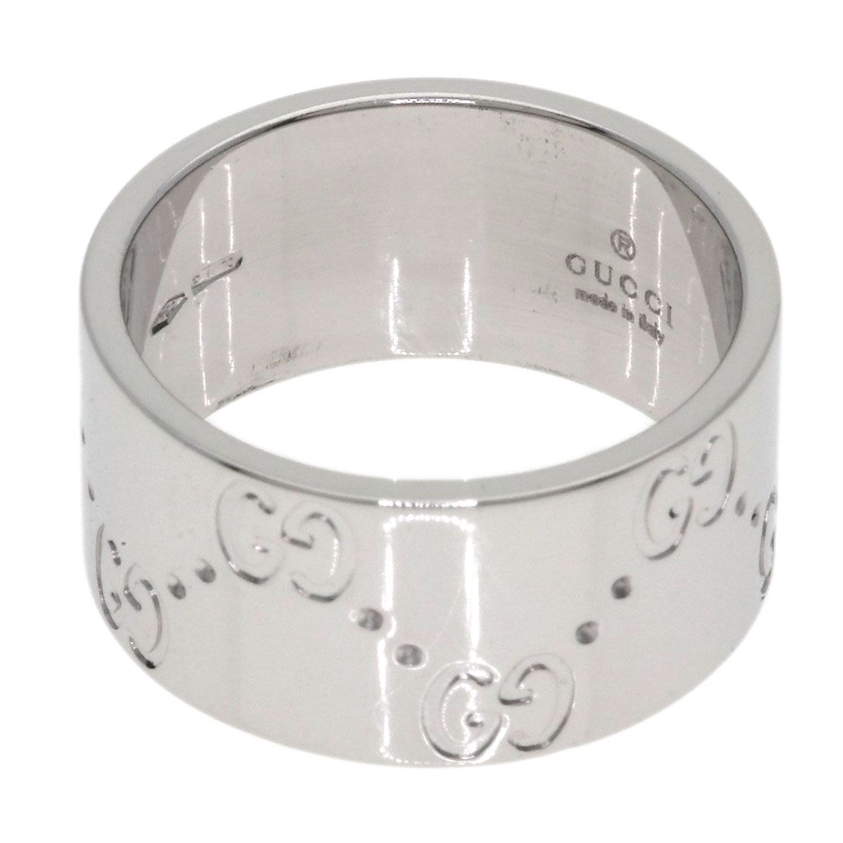 Gucci Icon Wide Ring 18k White Gold — view 4