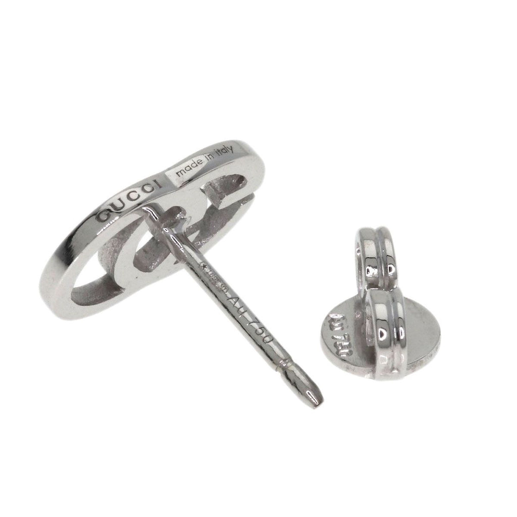 Gucci GG Running Single Earrings 18k White Gold — view 2