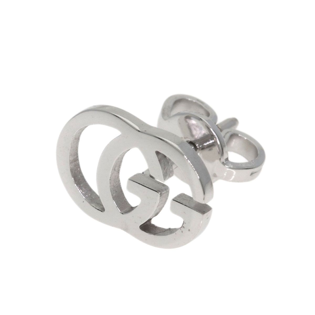 Gucci GG Running Single Earrings 18k White Gold