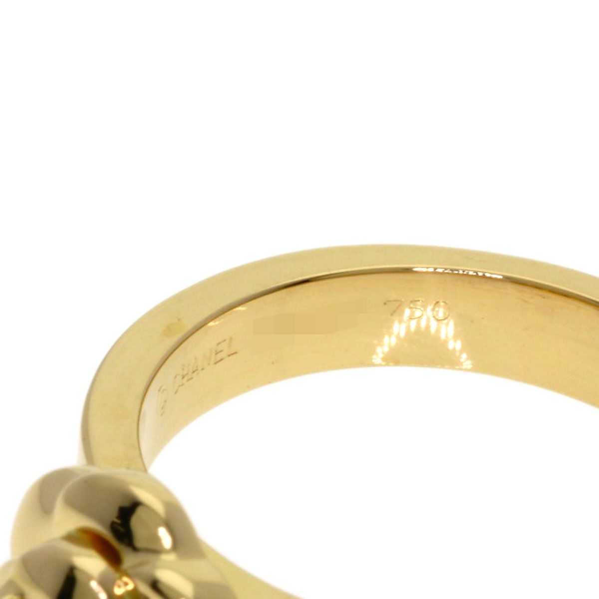 Chanel Camellia Diamond Ring 18K Yellow Gold — view 5