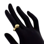 Chanel Camellia Diamond Ring 18K Yellow Gold — view 6