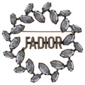 Dior J'Adior Rhinestone Brooch Logo Gold Plated Silver
