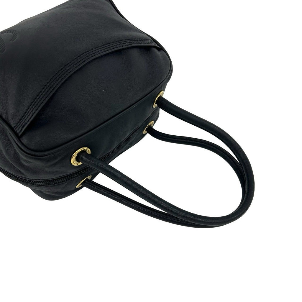 Loewe Vintage Anagram Logo Stamp Nappa Leather Mini Handbag Black — view 4