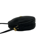 Gucci Vintage Interlocking G Leather Shoulder Bag Black — view 5