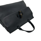 Gucci Daily Bamboo Leather 2-Way Shoulder Bag Mini Tote Black — view 4