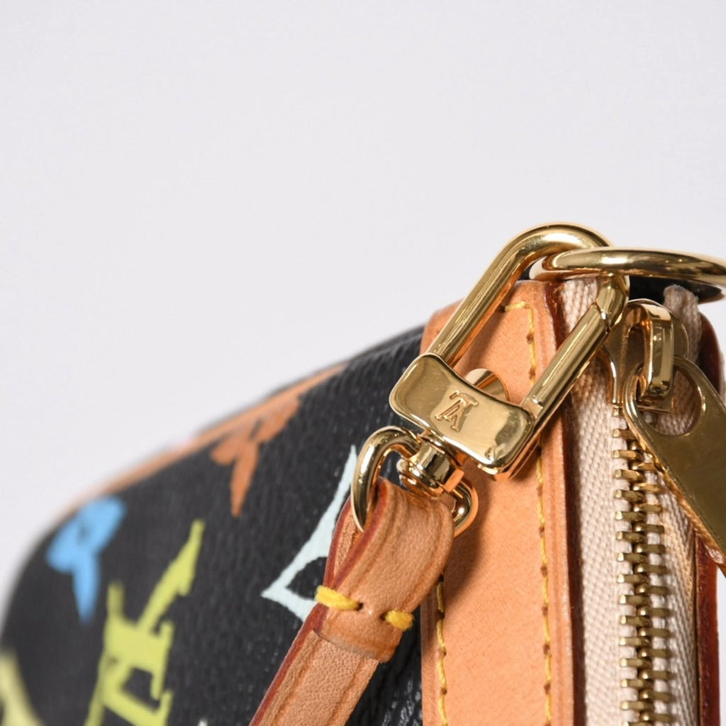 Louis Vuitton Pochette Accessoires Pouch Monogram Multicolor Black — view 6