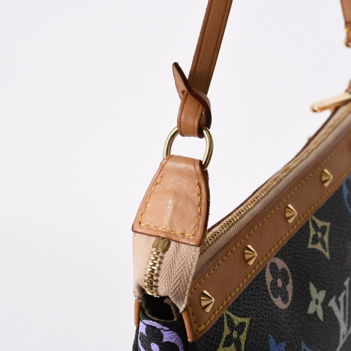 Louis Vuitton Pochette Accessoires Pouch Monogram Multicolor Black — view 4