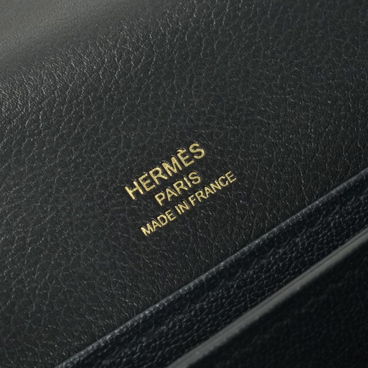 Hermes Sac Roulis Mini Shoulder Bag Evercolor Noir Blue Indigo Black Navy — view 8