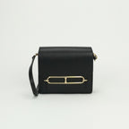 Hermes Sac Roulis Mini Shoulder Bag Evercolor Noir Blue Indigo Black Navy