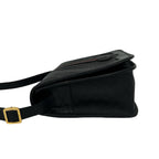 Gucci Vintage Sherry Line Micro GG Logo Leather Shoulder Bag Pochette Black — view 5