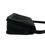 Gucci Vintage Sherry Line Micro GG Logo Leather Shoulder Bag Pochette Black — view 6