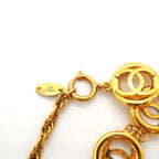 Chanel Bracelet Vintage CC Logo Round Circle Gold Plated — view 5