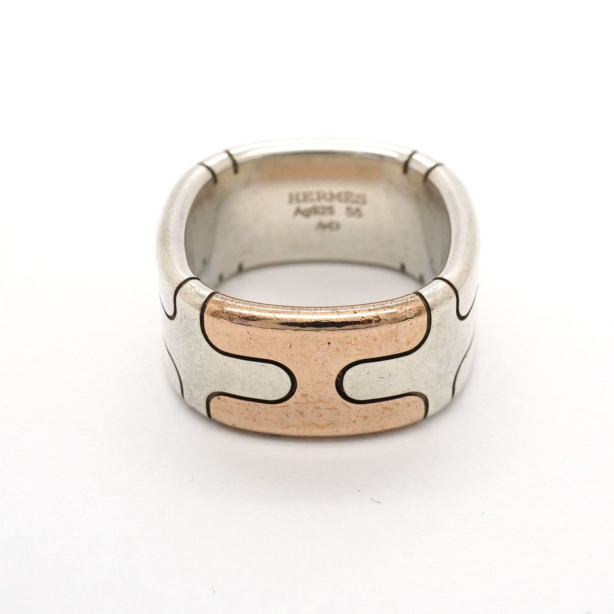 Hermes Ring Hercules 925 Sterling Silver Blanc — view 3