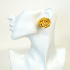 Chanel Earrings Vintage CC Logo Gold Plated — view 5