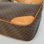 Celine Shoulder Bag Macadam Brown Gold — view 7