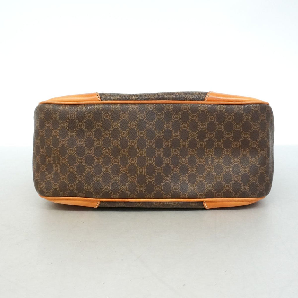 Celine Shoulder Bag Macadam Brown Gold — view 3