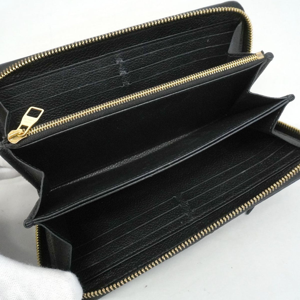 Louis Vuitton Wallet Monogram Empreinte Zippy Noir — view 4
