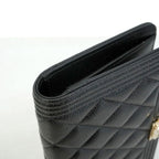 Chanel Wallet Boy Caviar Leather Black Gold — view 6