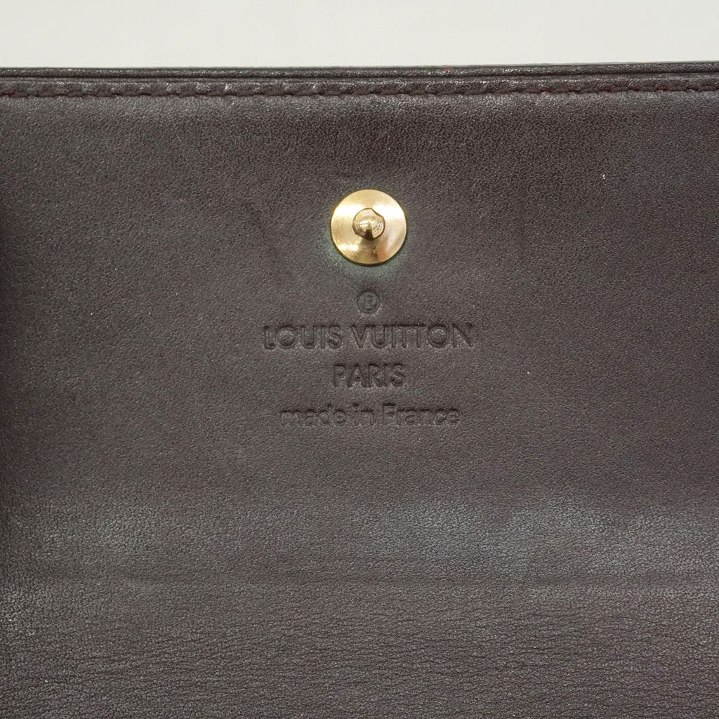 Louis Vuitton Trifold Wallet Vernis Portefeuille Elise Amarante — view 5
