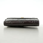 Louis Vuitton Trifold Wallet Vernis Portefeuille Elise Amarante — view 3