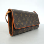 Louis Vuitton Shoulder Bag Monogram Pochette Twin GM Brown — view 2