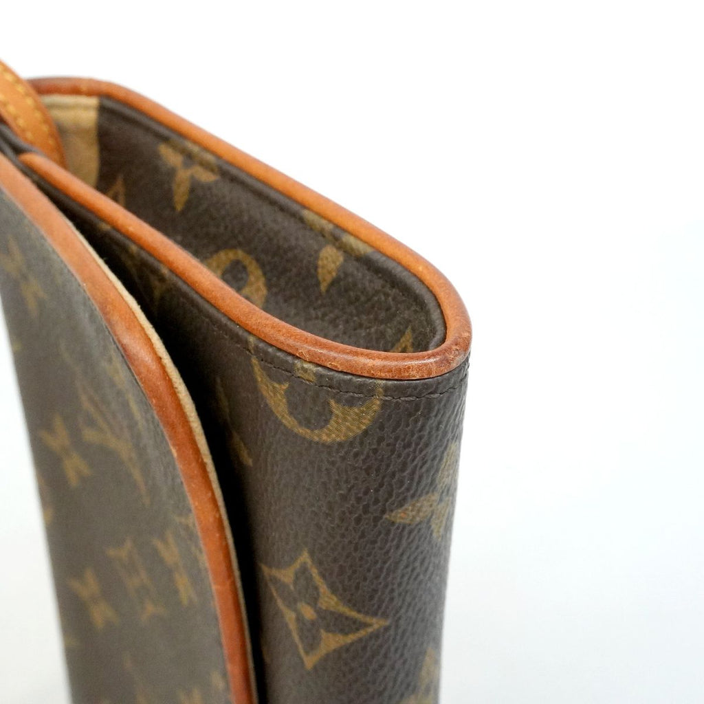 Louis Vuitton Shoulder Bag Monogram Pochette Twin GM Brown — view 7