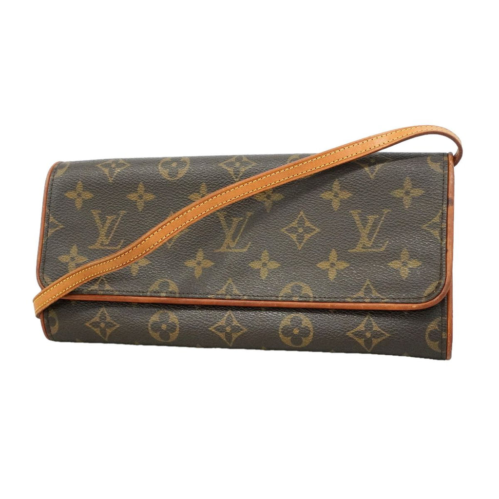 Louis Vuitton Shoulder Bag Monogram Pochette Twin GM Brown