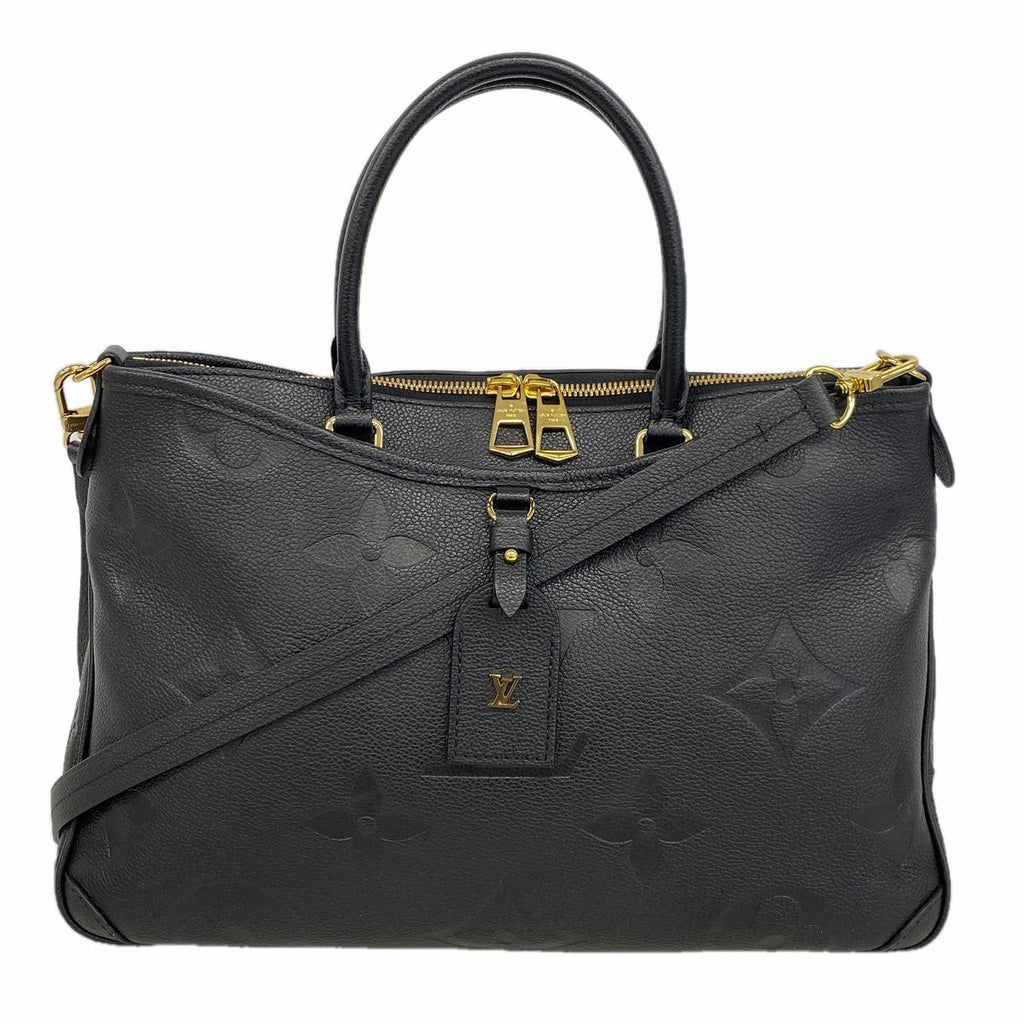 Louis Vuitton Handbag Monogram Empreinte Trianon MM Noir 2-Way Bag