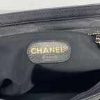 Chanel Shoulder Bag Triple Coco Caviar Leather Black Gold — view 5