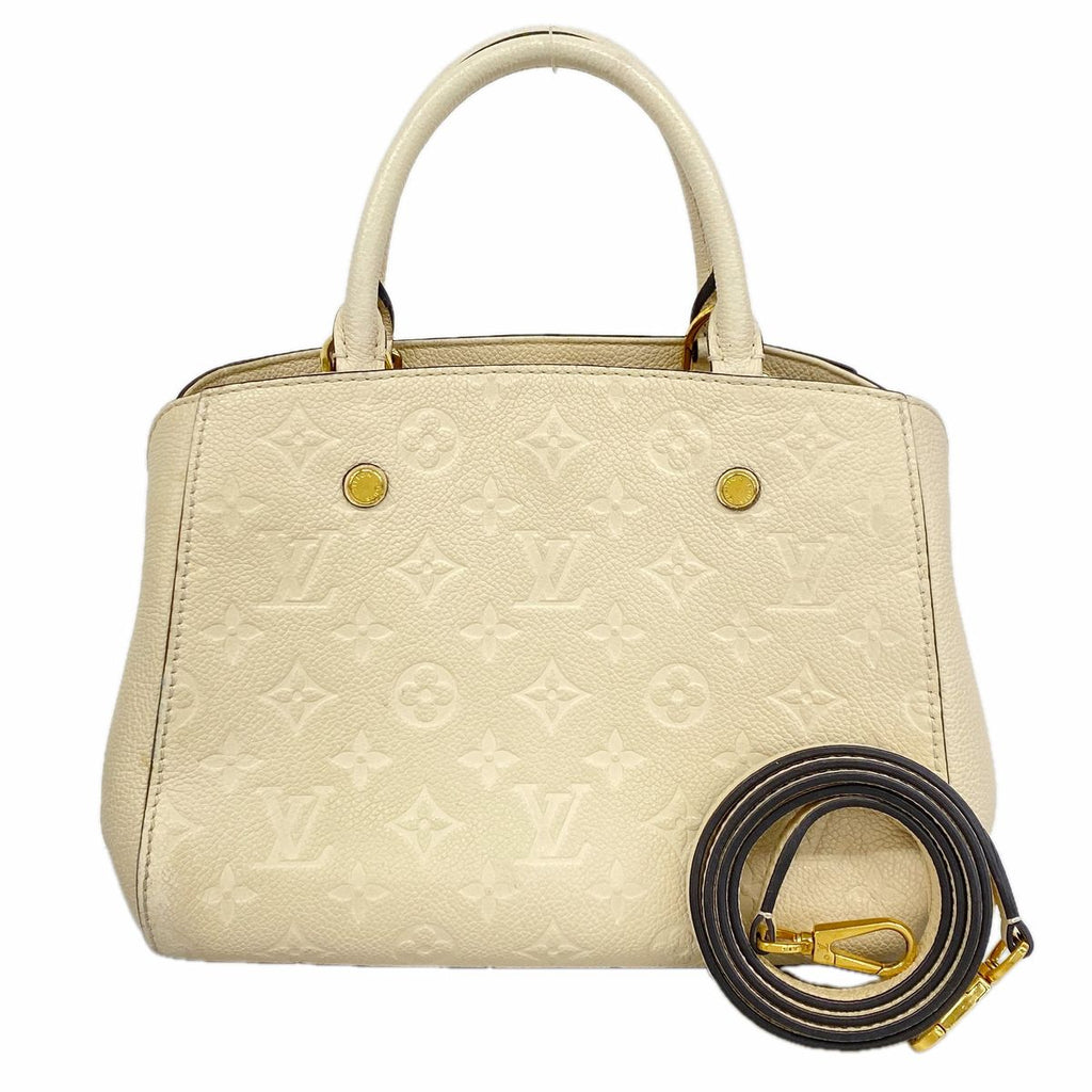 Louis Vuitton Handbag Monogram Empreinte Montaigne BB Cream 2-Way Bag