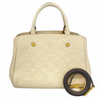 Louis Vuitton Handbag Monogram Empreinte Montaigne BB Cream 2-Way Bag