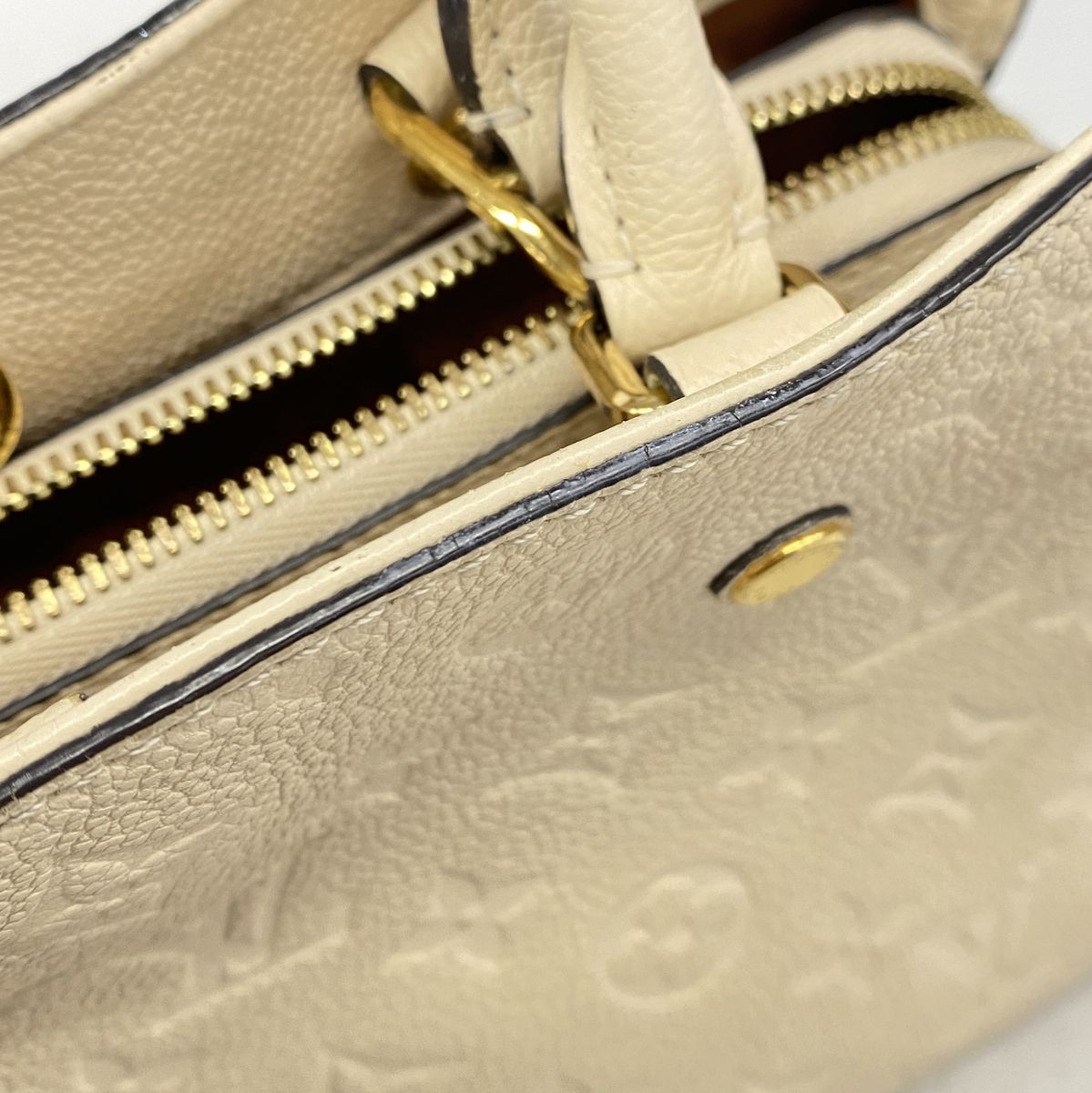 Louis Vuitton Handbag Monogram Empreinte Montaigne BB Cream 2-Way Bag — view 8