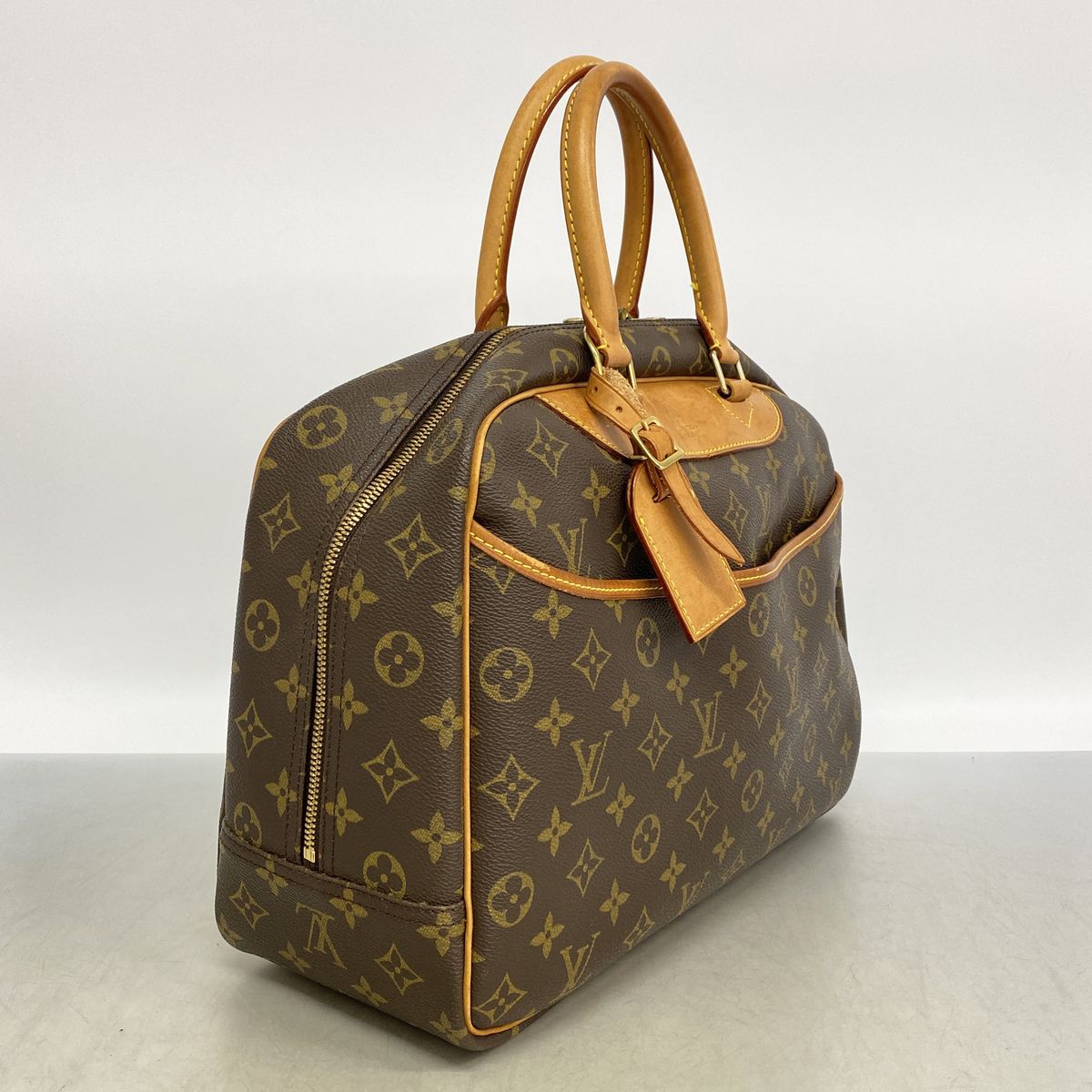 Louis Vuitton Handbag Monogram Deauville Brown — view 2