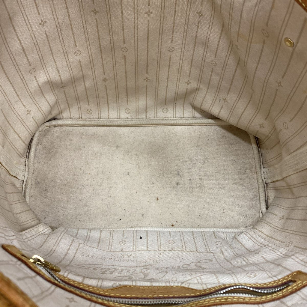 Louis Vuitton Tote Damier Azur Neverfull MM White — view 4