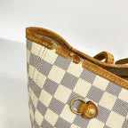 Louis Vuitton Tote Damier Azur Neverfull MM White — view 7