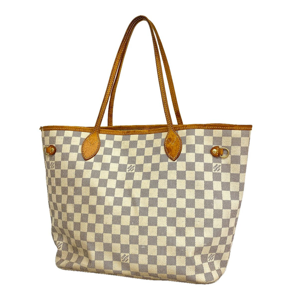 Louis Vuitton Tote Damier Azur Neverfull MM White