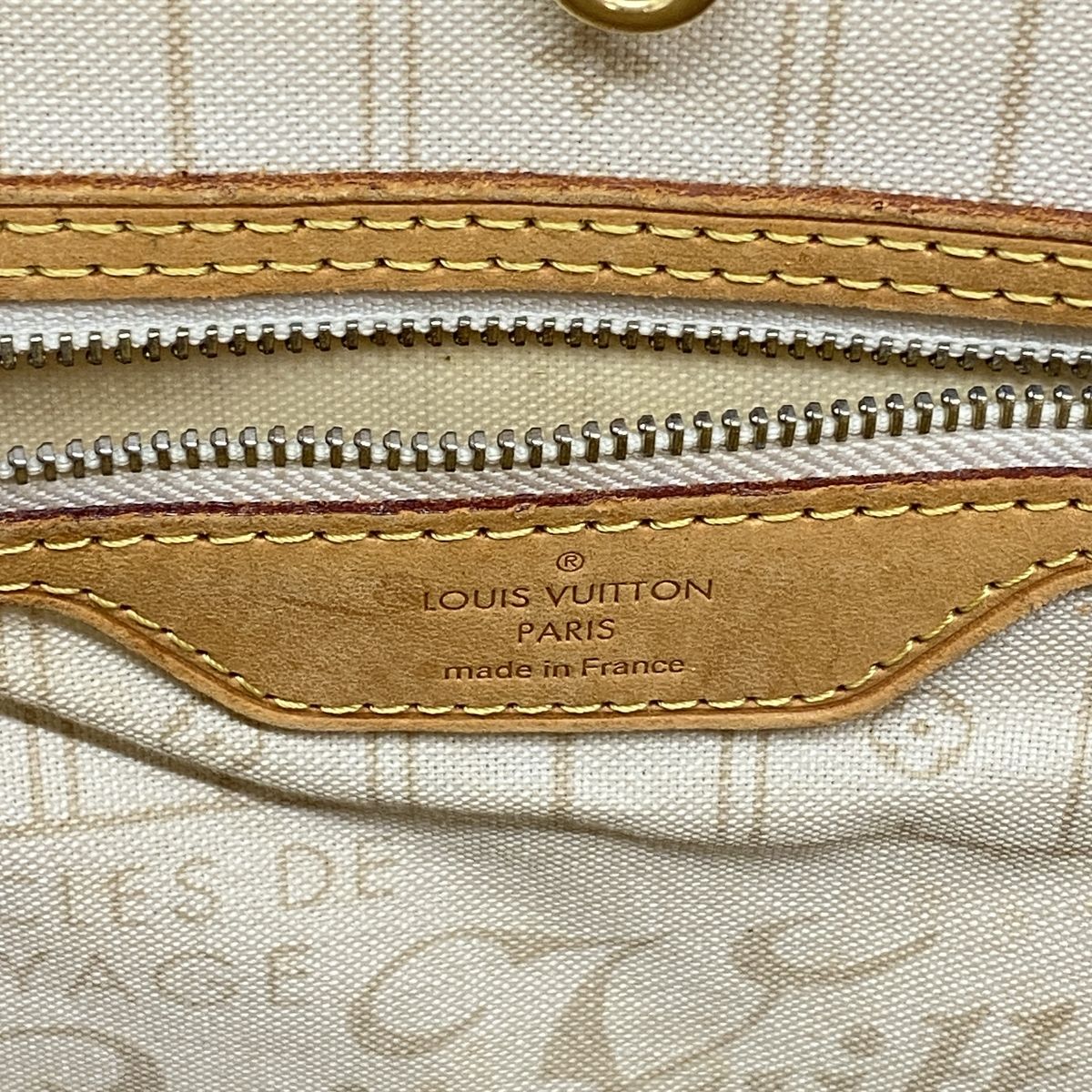 Louis Vuitton Tote Damier Azur Neverfull MM White — view 5