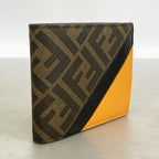 Fendi Wallet Zucca Brown Black Silver — view 2